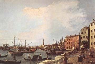 Classical Venice Painting - Riva degli Schiavoni west side Canaletto Venice